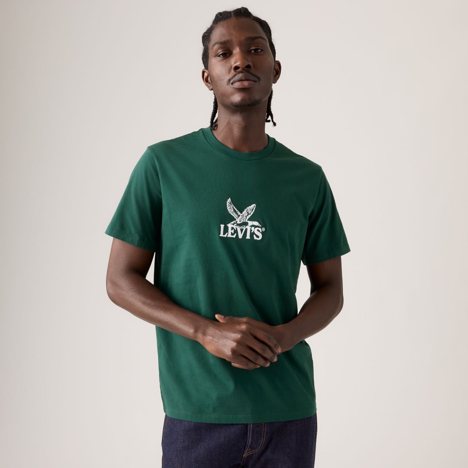 POLO HOMBRE GRAPHIC CREWNECK TEE VERDE LEVIS 22491-2178 - 3