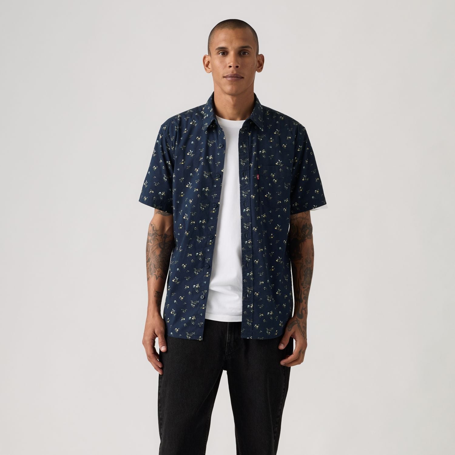 CAMISA HOMBRE CLASSIC 1 PKT STANDRD AZUL LEVIS 86627-0363 - 1