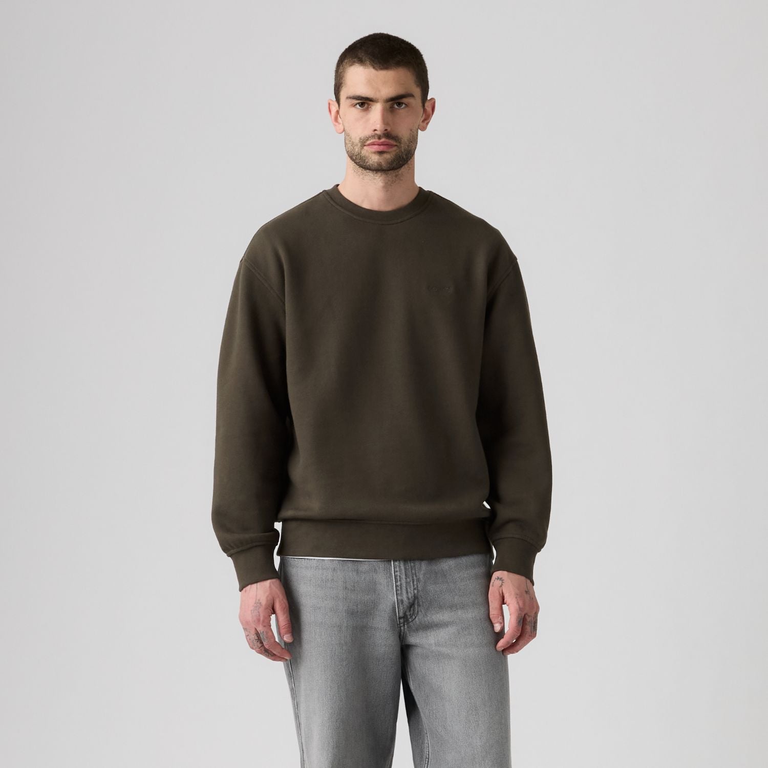 POLERÓN HOMBRE SWEATS CREW CAFÉ LEVIS A1572-0132 - 1