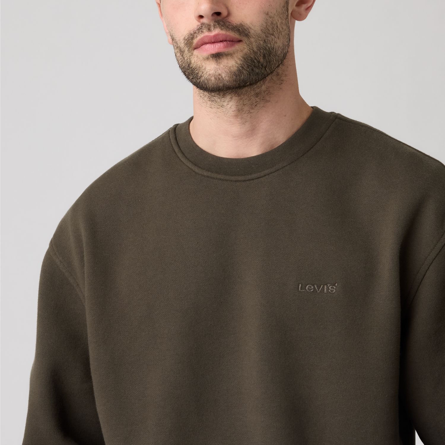 POLERÓN HOMBRE SWEATS CREW CAFÉ LEVIS A1572-0132 - 4