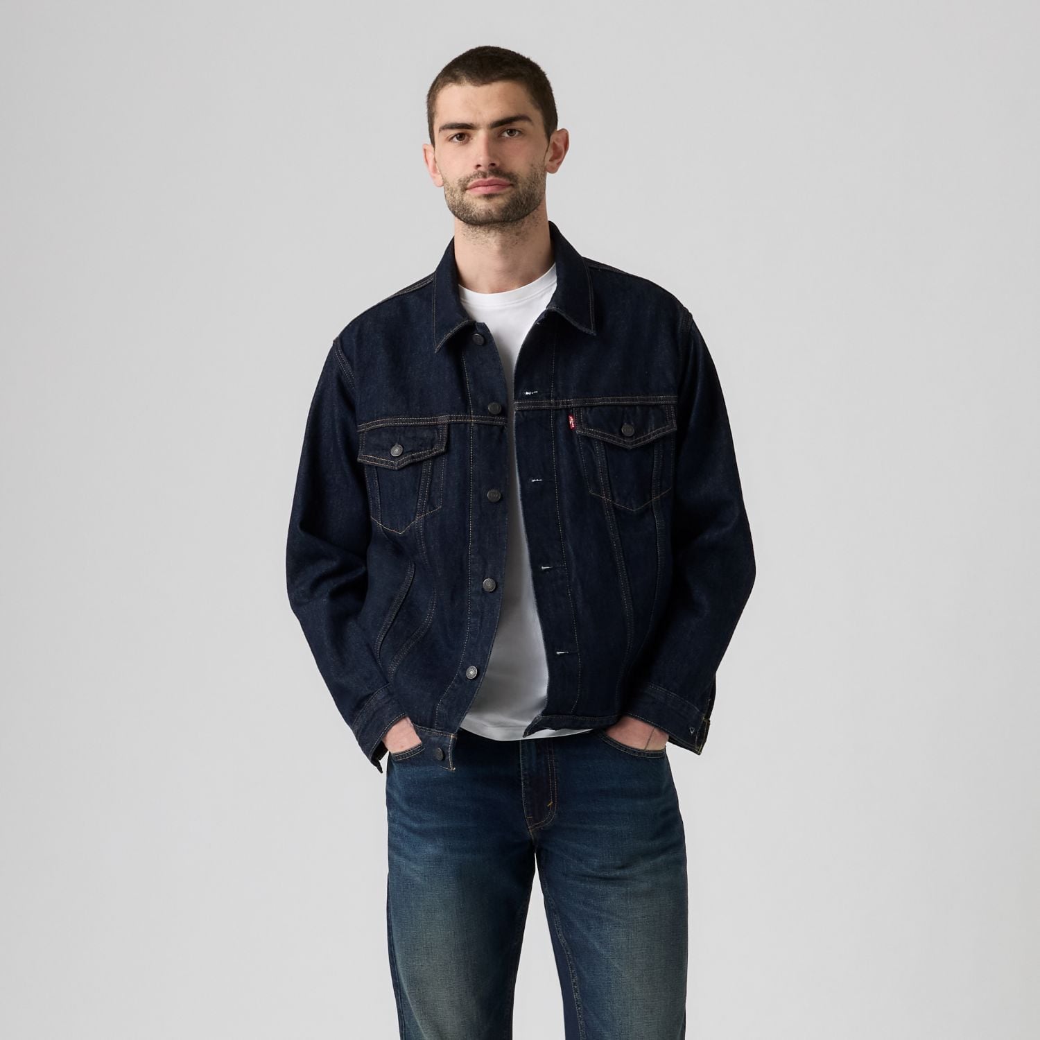 CASACA HOMBRE RELAXED FIT TRUCKER AZUL LEVIS A5782-0123 - 1