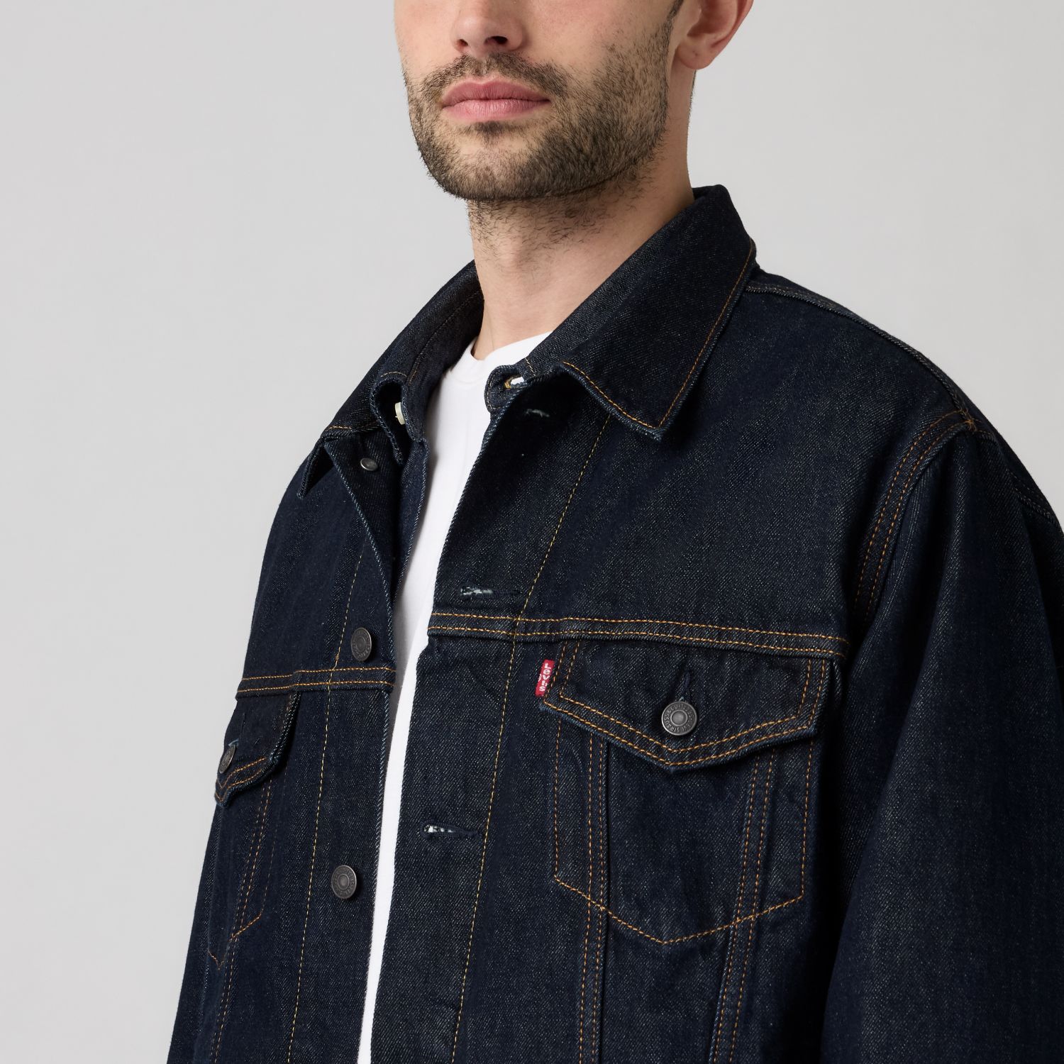 CASACA HOMBRE RELAXED FIT TRUCKER AZUL LEVIS A5782-0123 - 4