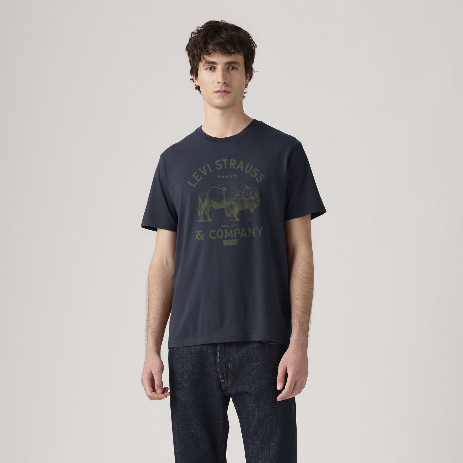 POLO HOMBRE GRAPHIC CREWNECK TEE AZUL LEVIS 22491-1527 - 1