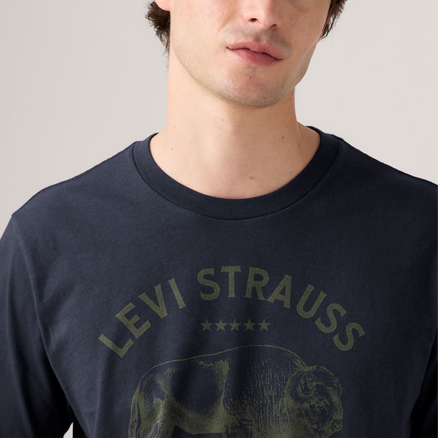 POLO HOMBRE GRAPHIC CREWNECK TEE AZUL LEVIS 22491-1527 - 4
