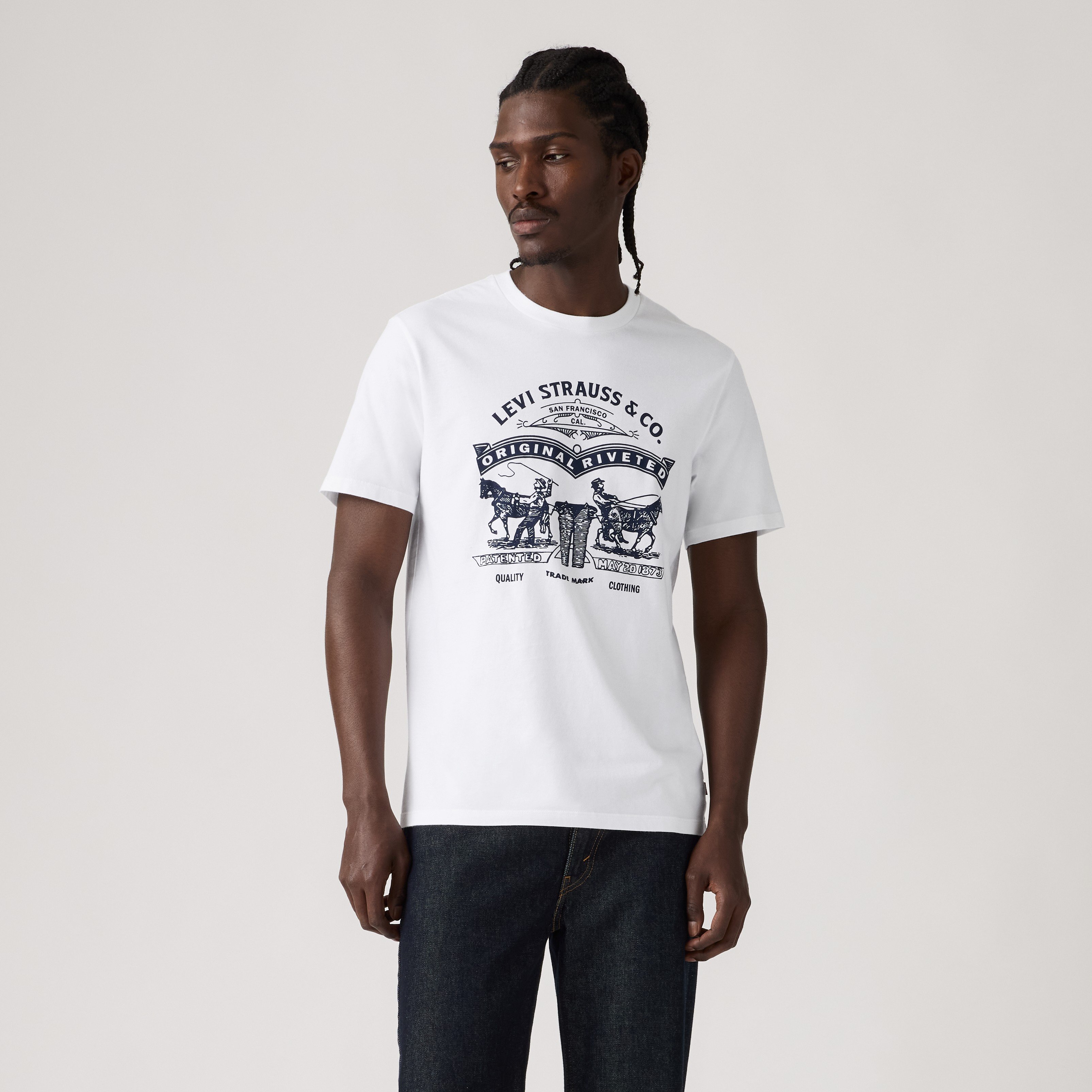 POLO HOMBRE GRAPHIC CREWNECK TEE BLANCO LEVIS 22491-2168 - 1