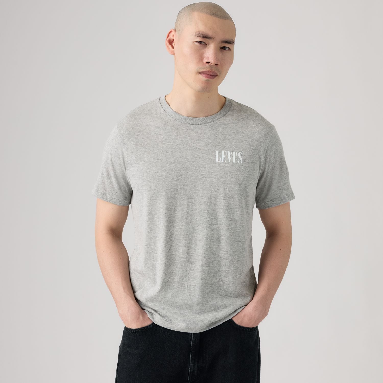 POLO HOMBRE GRAPHIC CREWNECK TEE GRIS LEVIS 22491-2158 - 3