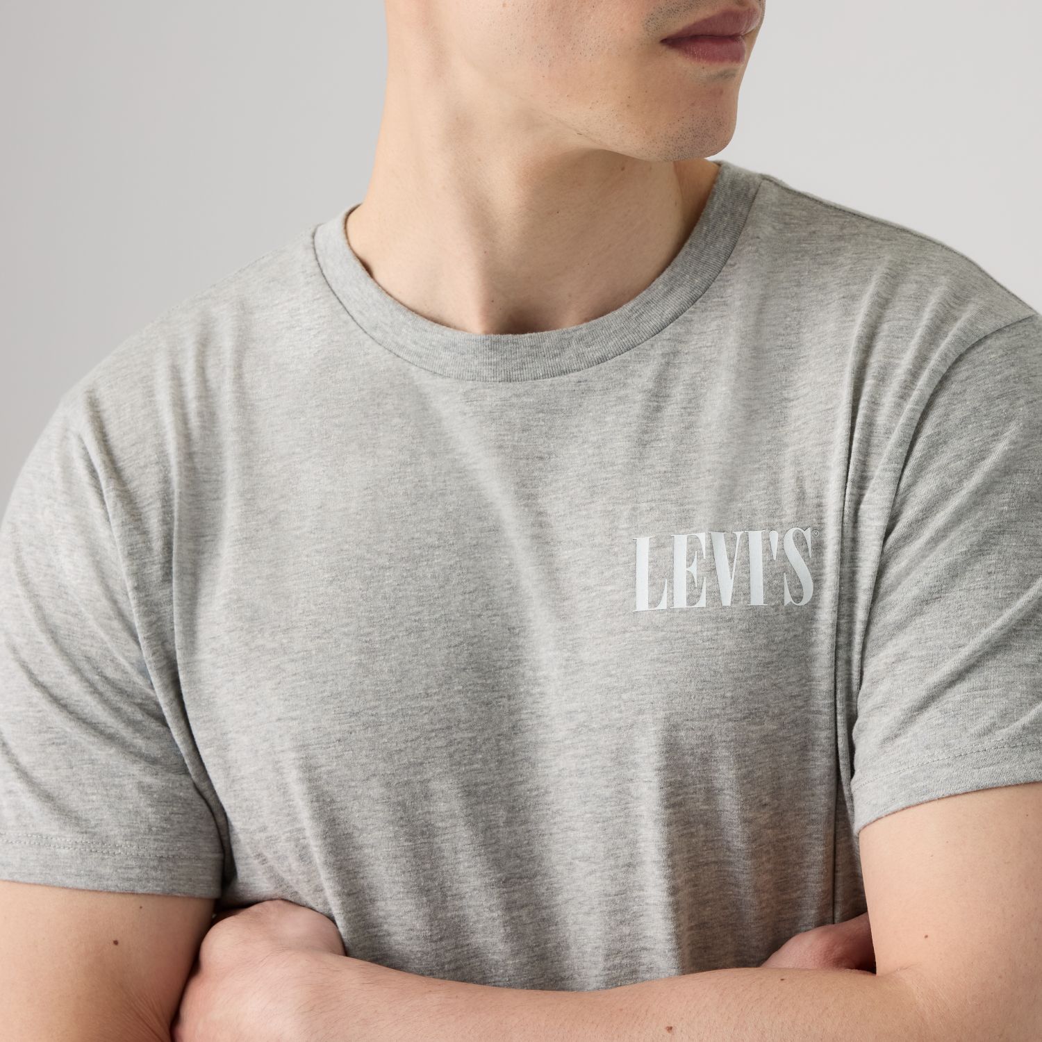 POLO HOMBRE GRAPHIC CREWNECK TEE GRIS LEVIS 22491-2158 - 4