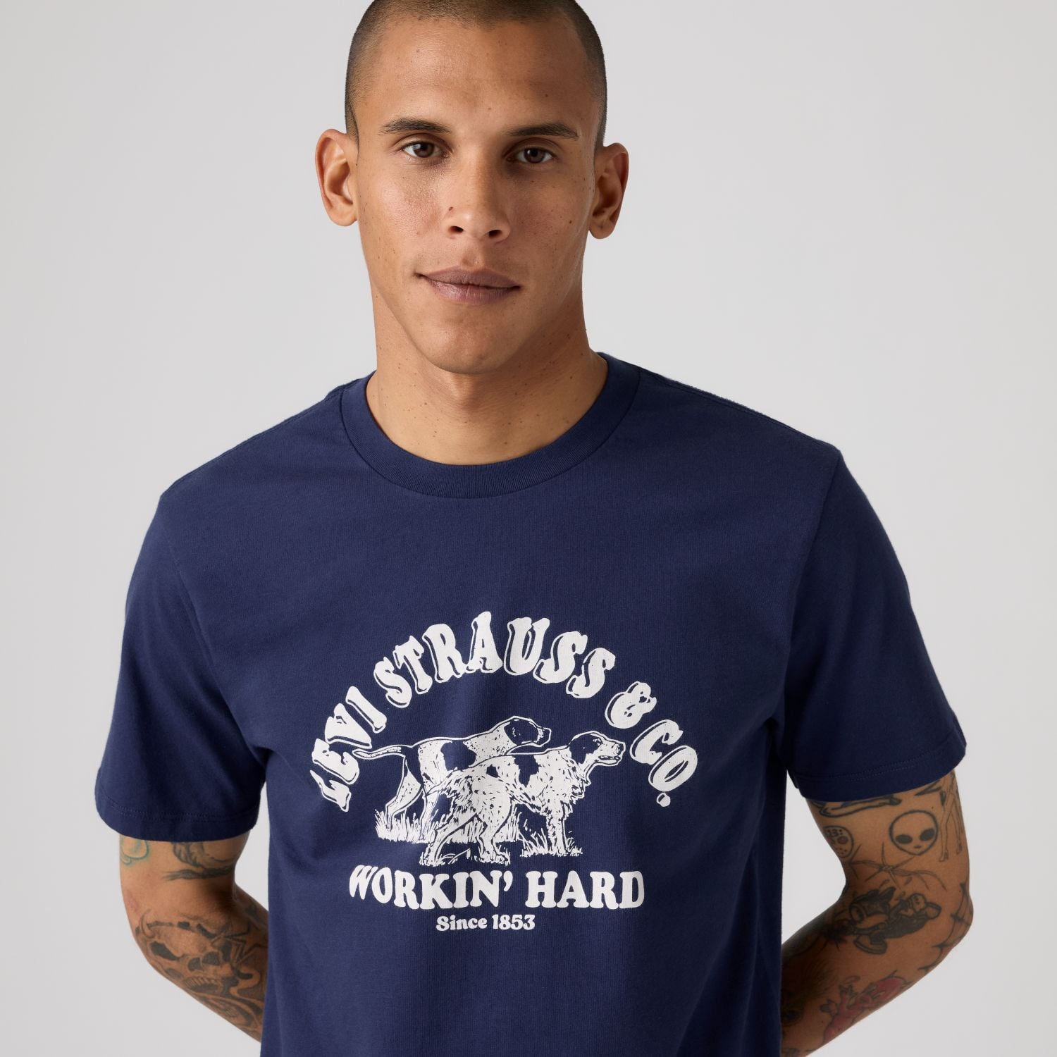 POLO HOMBRE GRAPHIC CREWNECK TEE AZUL LEVIS 22491-2171 - 4