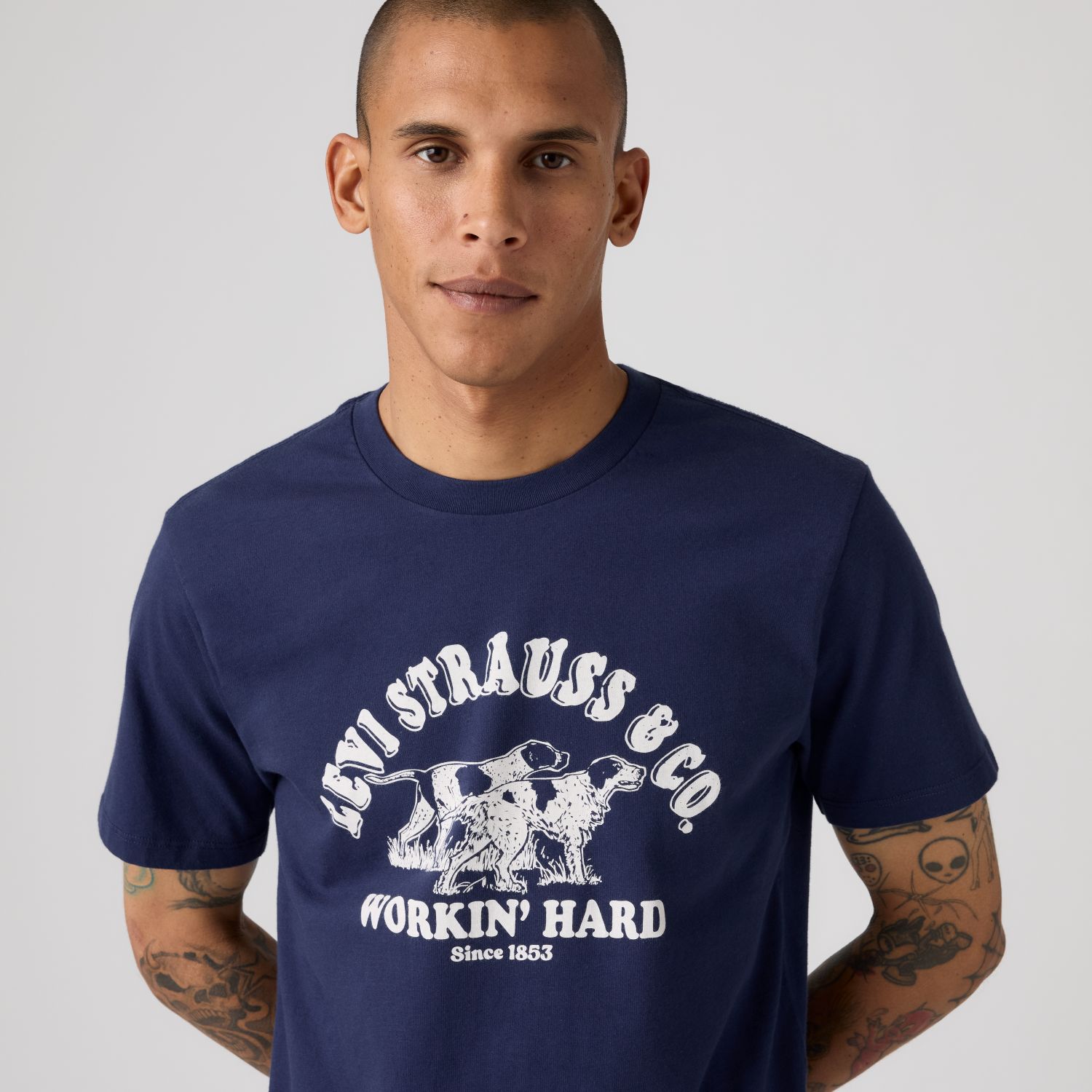 POLO HOMBRE GRAPHIC CREWNECK TEE AZUL LEVIS 22491-2171 - 4