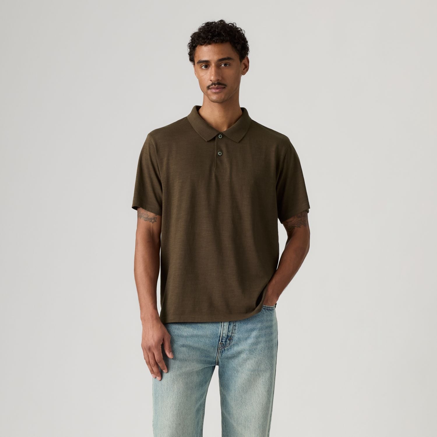 POLO HOMBRE MERRITT JERSEY CAFÉ LEVIS 003O8-0031 - 1