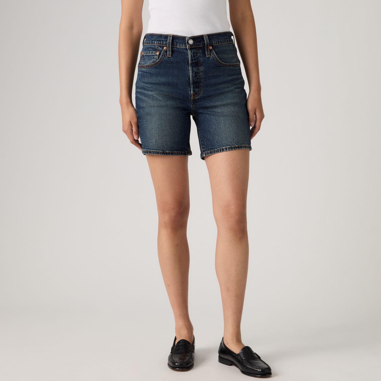 SHORTS MUJER 501 MID THIGH AZUL LEVIS A9296-0005 - 1