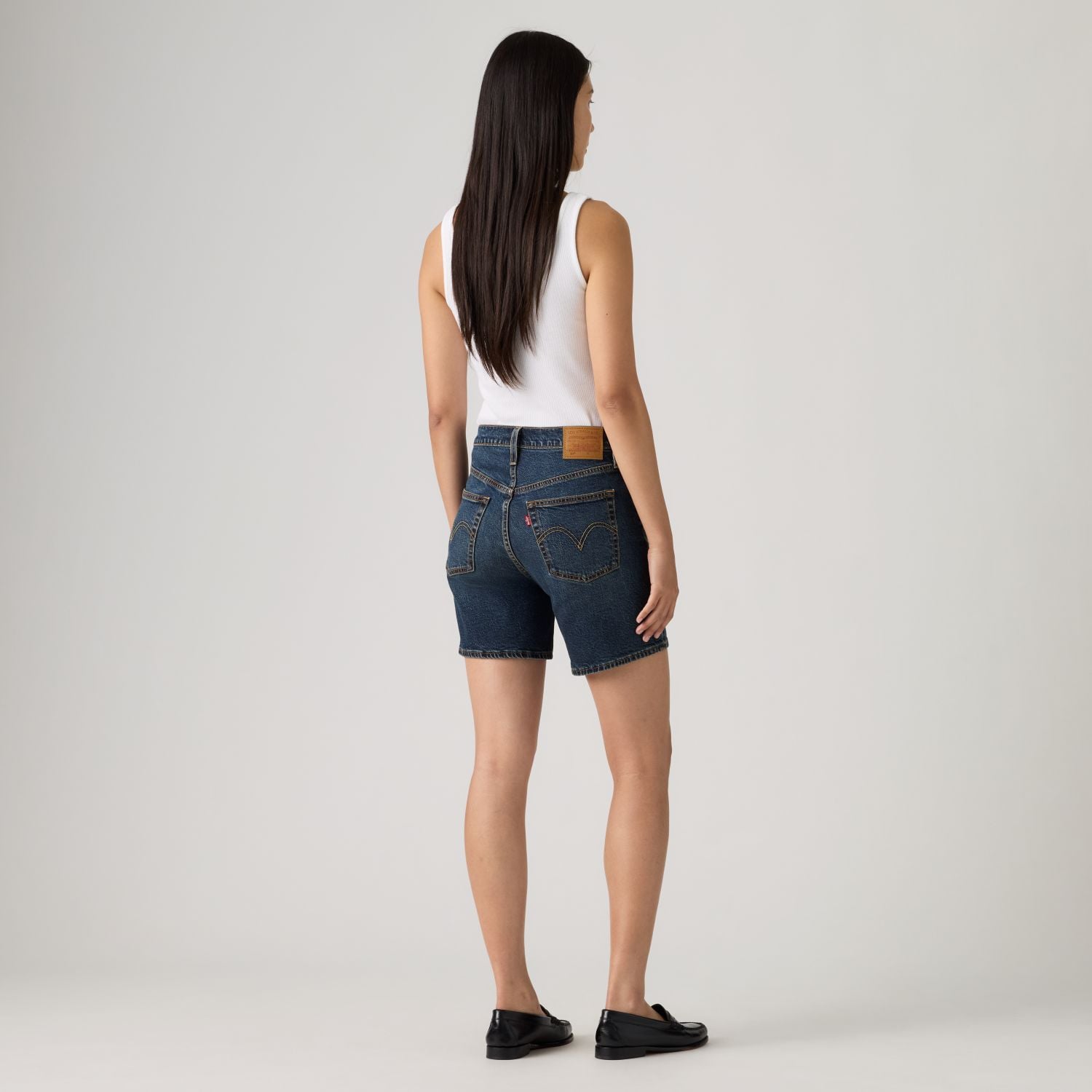 SHORTS MUJER 501 MID THIGH AZUL LEVIS A9296-0005 - 4