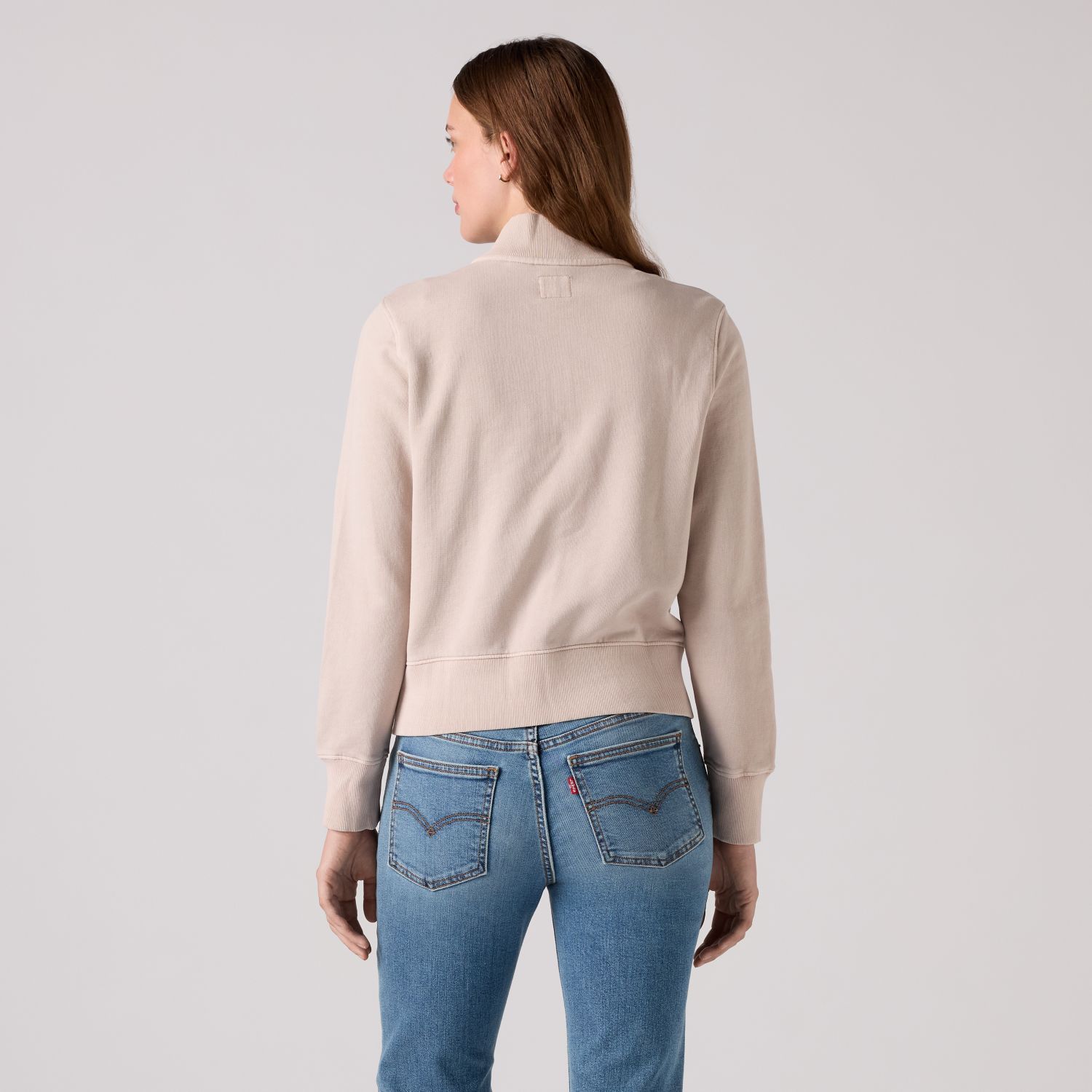 POLERÓN MUJER SLIM FIT FULL ZIP GRIS LEVIS 008A4-0012 - 2