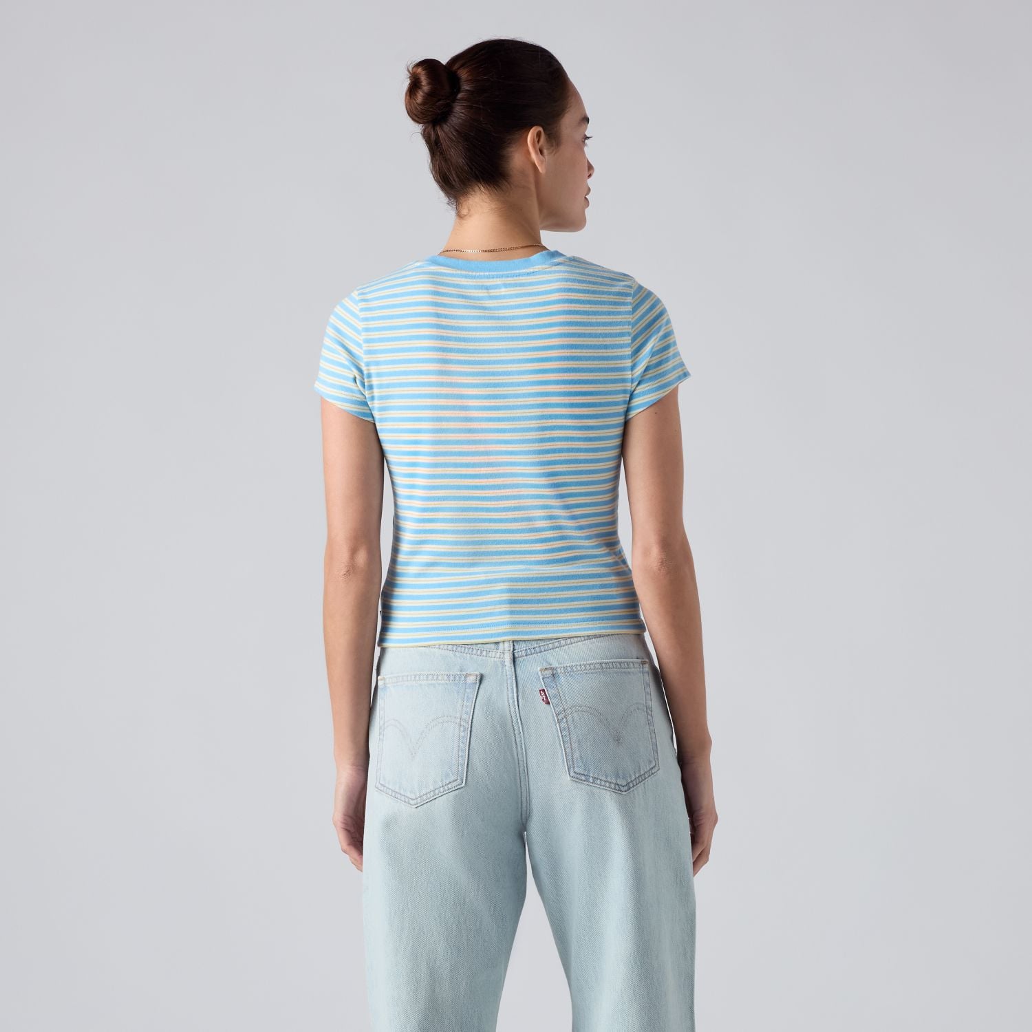 POLO MUJER ESSENTIAL BABY TEE CELESTE LEVIS 0085R-0010 - 2
