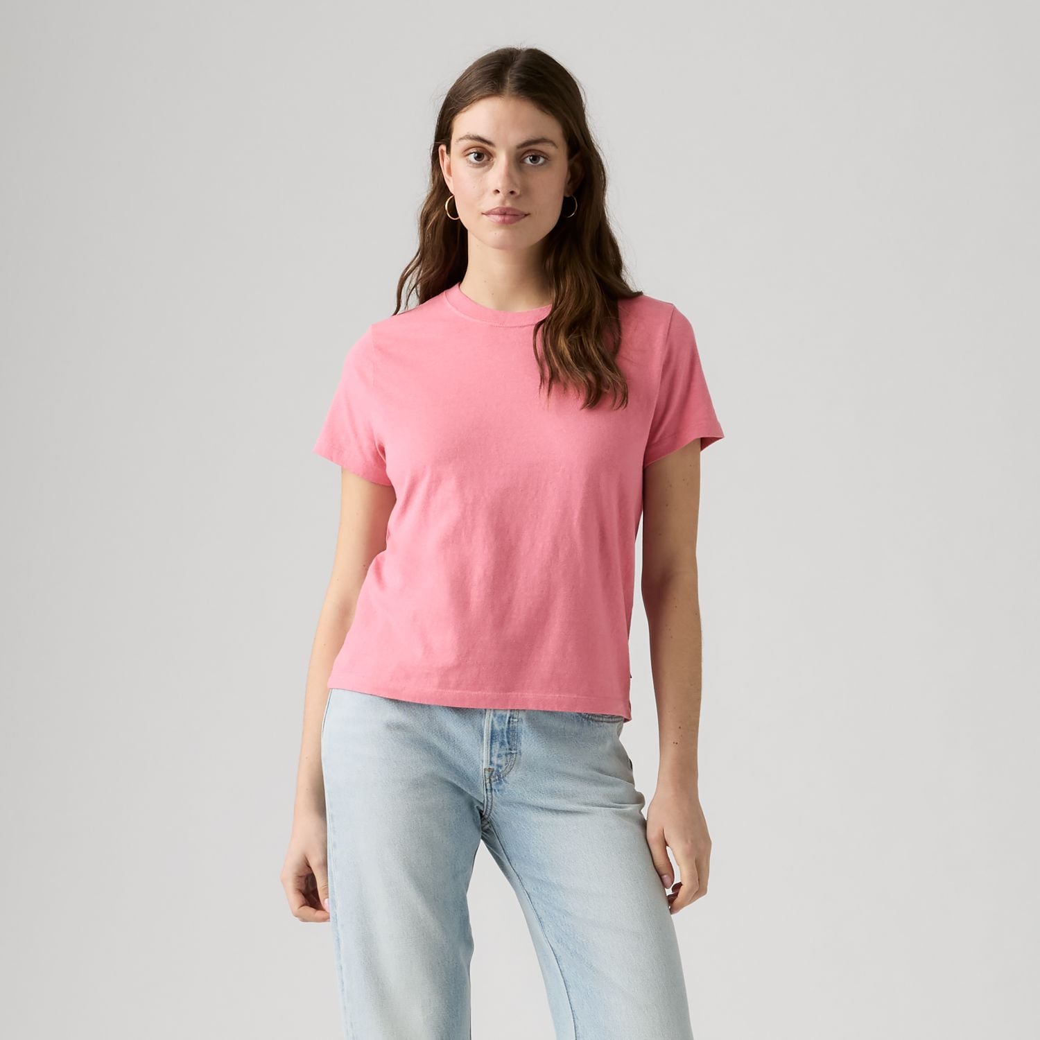 POLO MUJER FAVORITE SLUB TEE ROSADO LEVIS 0064G-0016 - 1