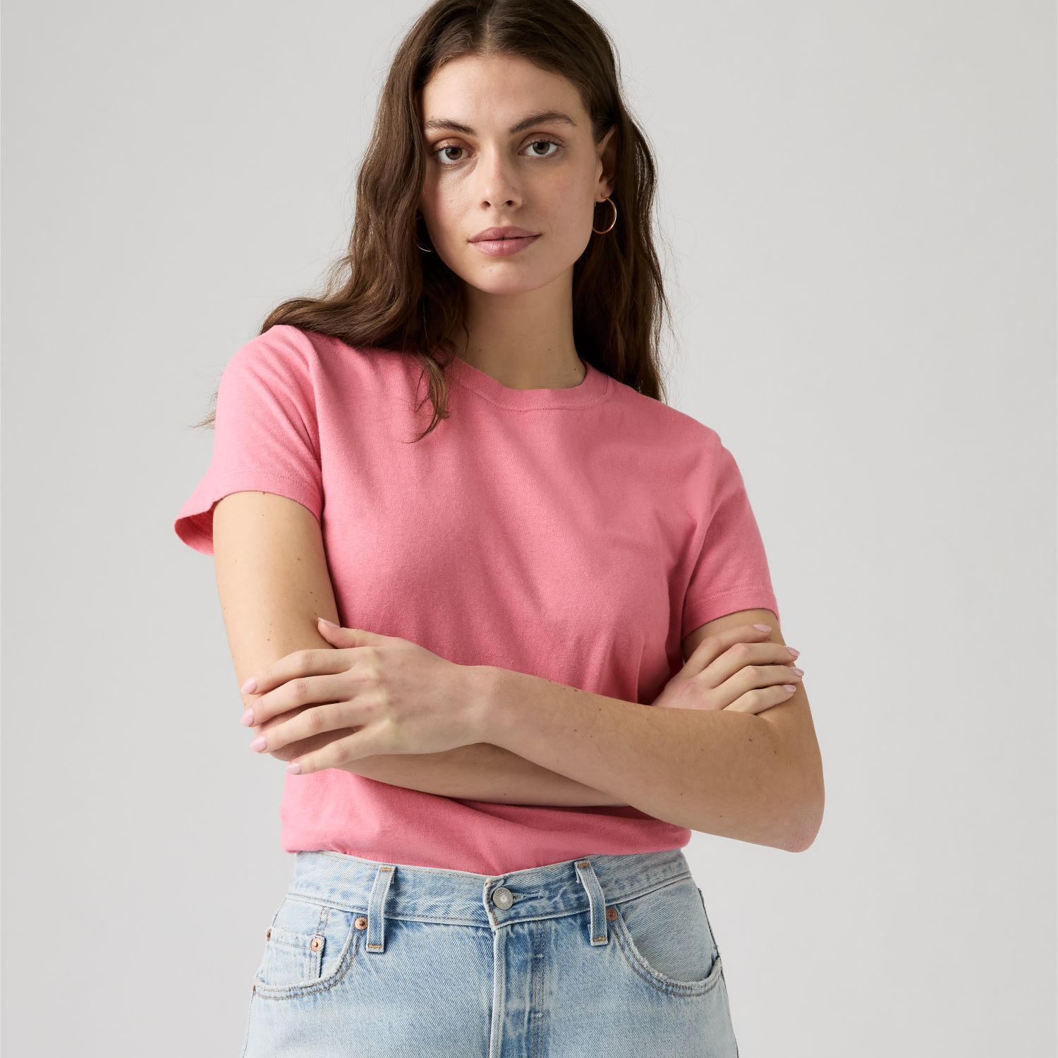 POLO MUJER FAVORITE SLUB TEE ROSADO LEVIS 0064G-0016 - 3