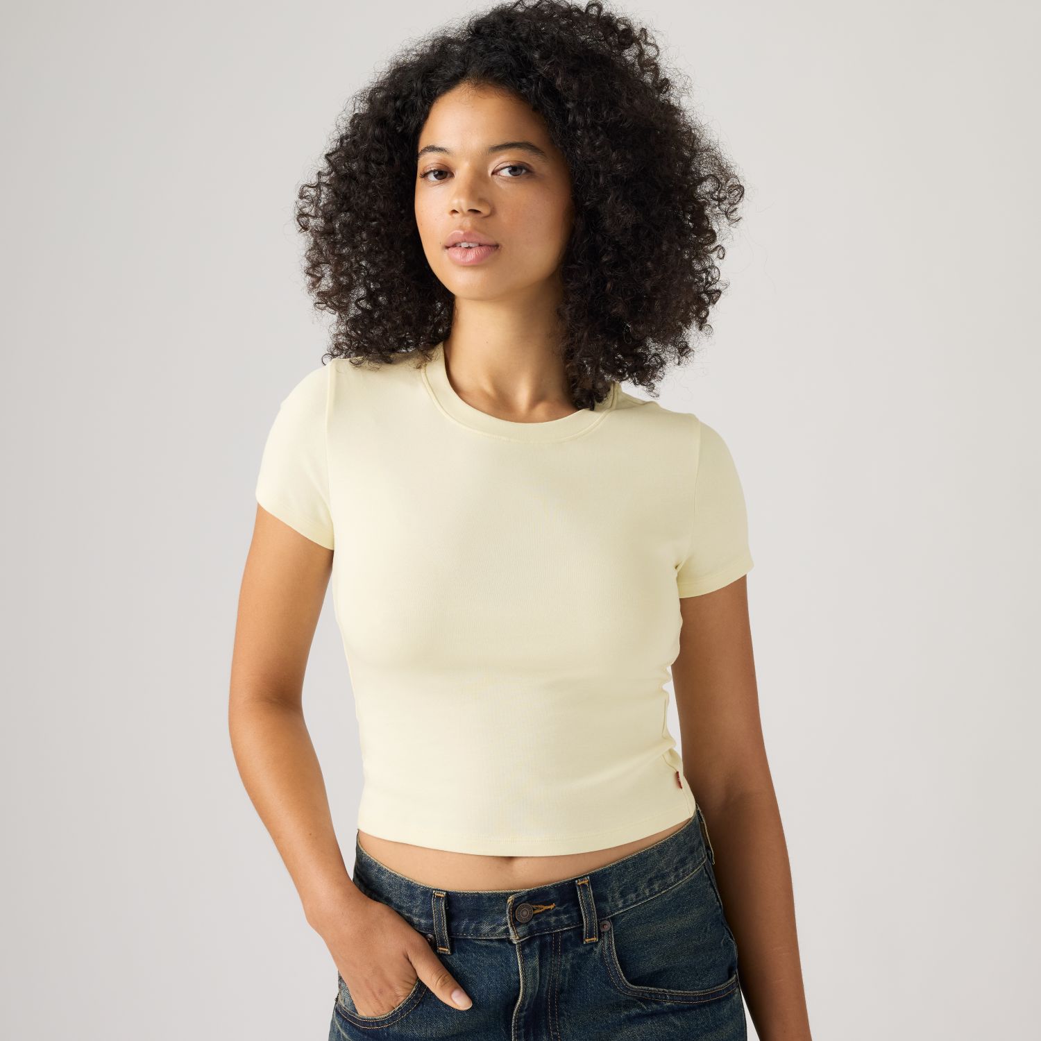 POLO MUJER ESSENTIAL BABY TEE AMARILLO LEVIS 0085R-0002 - 3