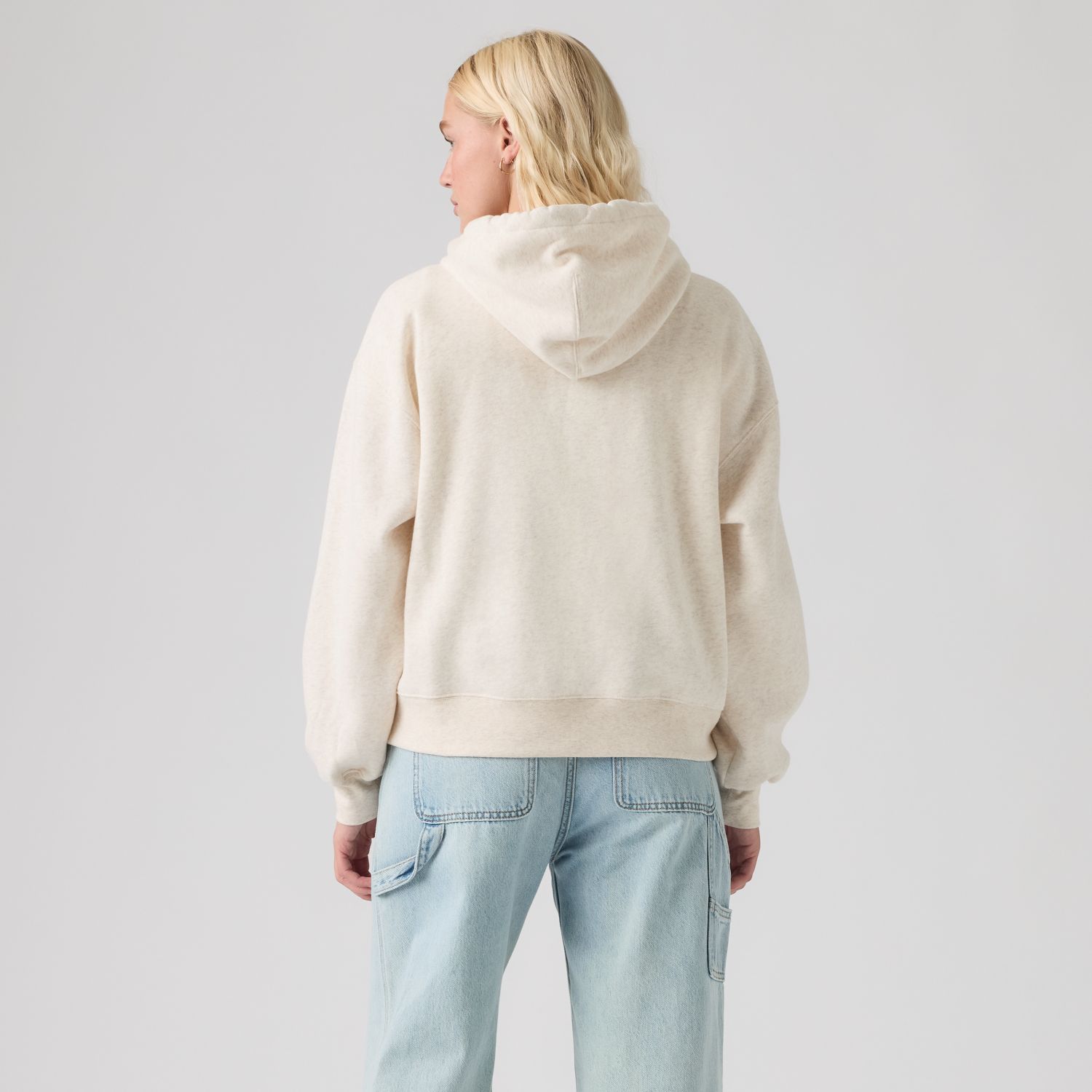POLERÓN MUJER EVERYDAY HOODIE 2.0 BEIGE LEVIS 008CR-0001 - 2