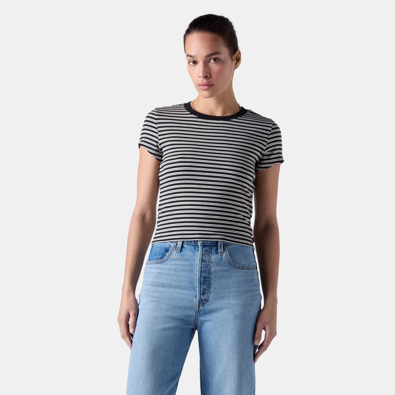 POLO MUJER ESSENTIAL BABY TEE NEGRO LEVIS 0085R-0003 - 1