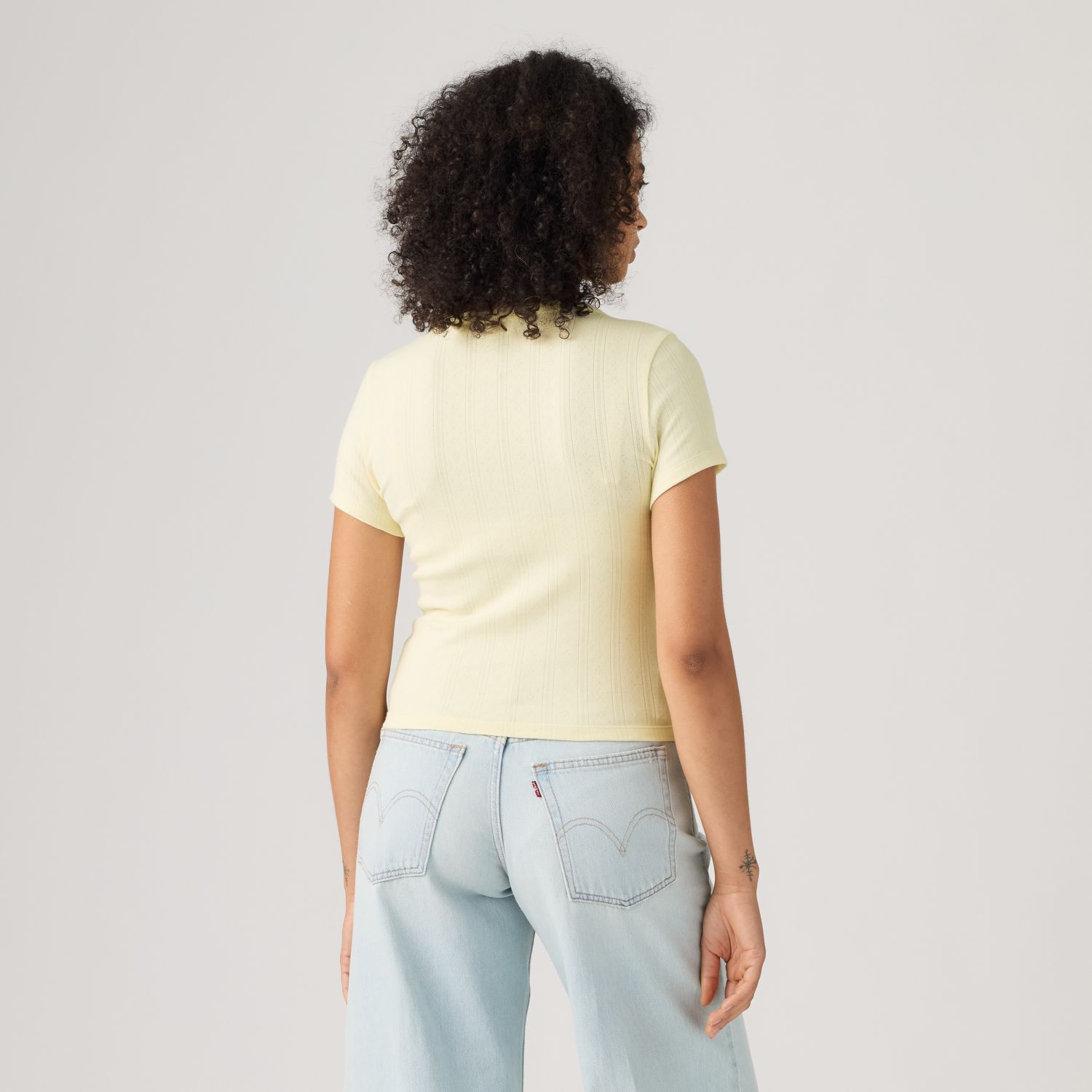 POLO MUJER DRY GOODS POINTELLE AMARILLO LEVIS 0086J-0002 - 2