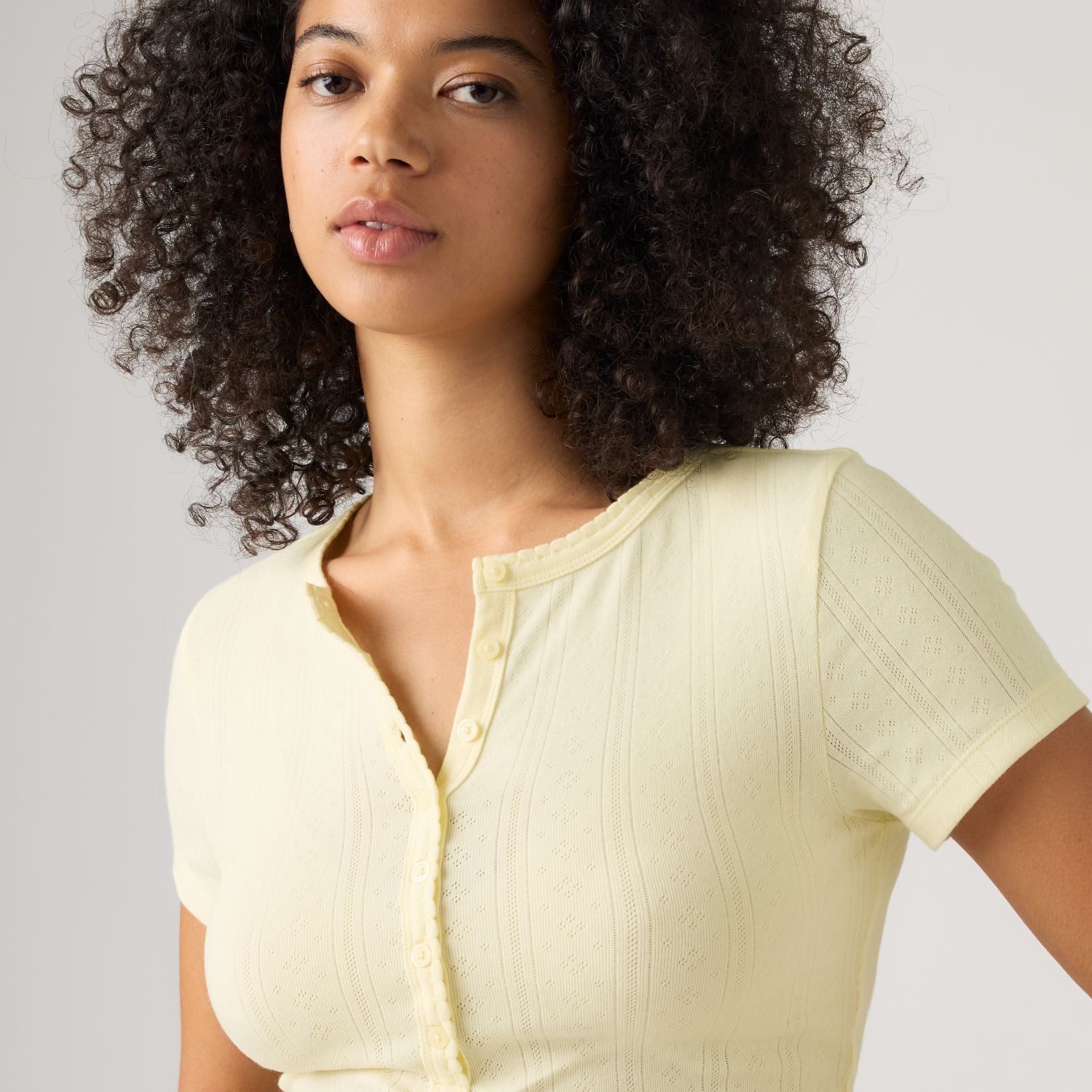 POLO MUJER DRY GOODS POINTELLE AMARILLO LEVIS 0086J-0002 - 3