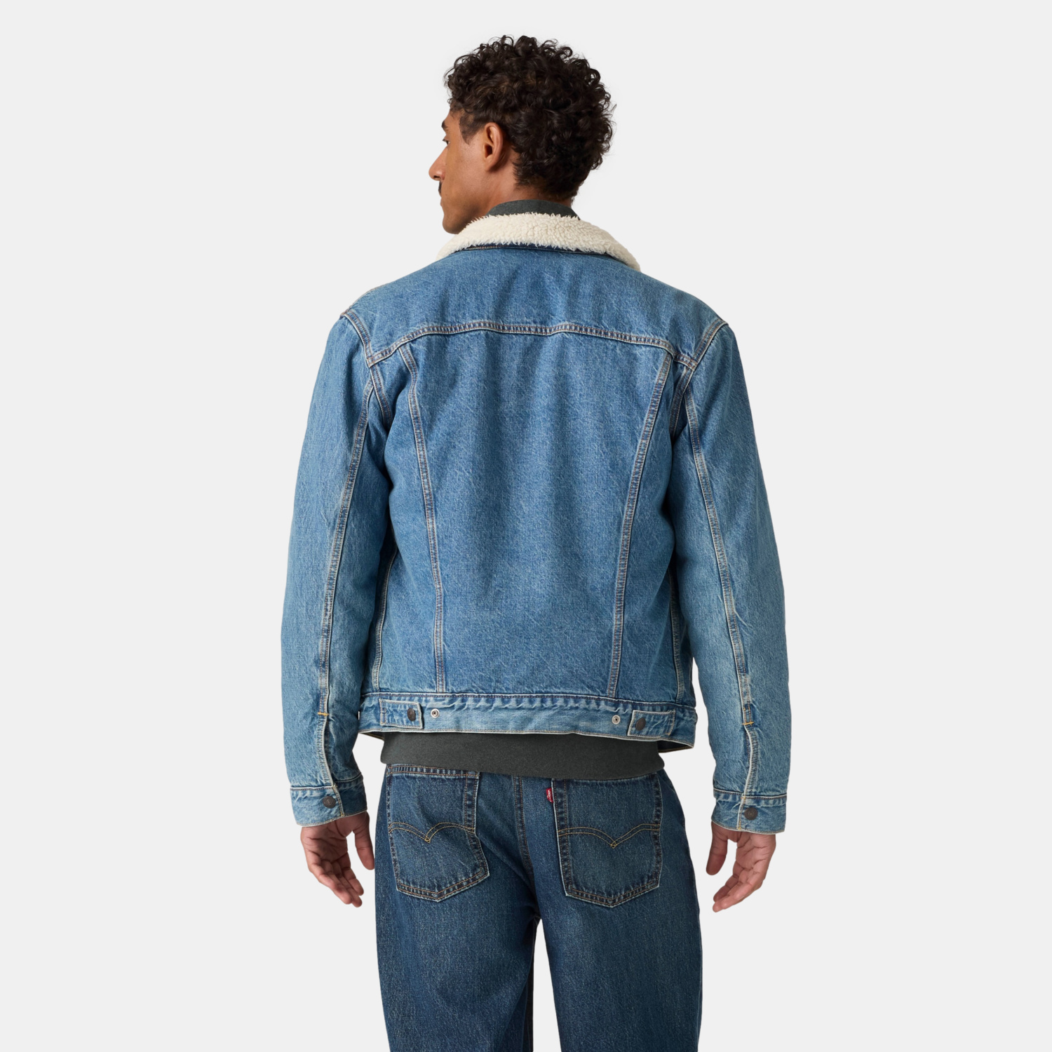 CASACA HOMBRE TYPE 3 SHERPA TRUCKER AZUL LEVIS 16365-0346 - 2
