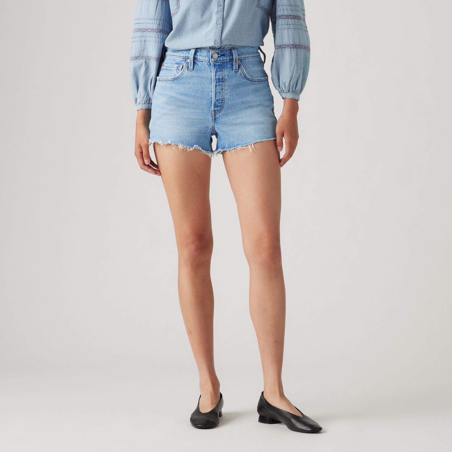 SHORTS MUJER 501 AZUL LEVIS 56327-0474 - 1