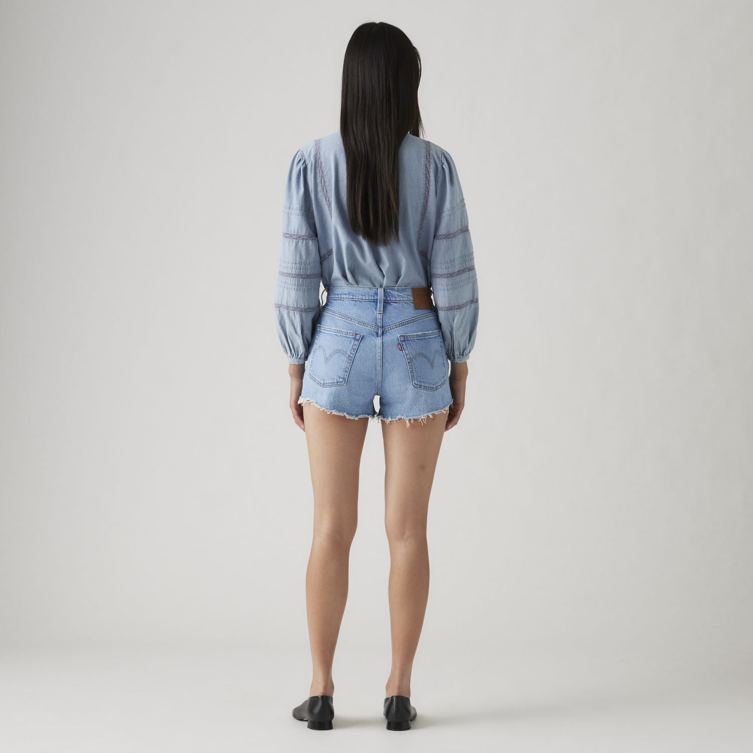 SHORTS MUJER 501 AZUL LEVIS 56327-0474 - 4