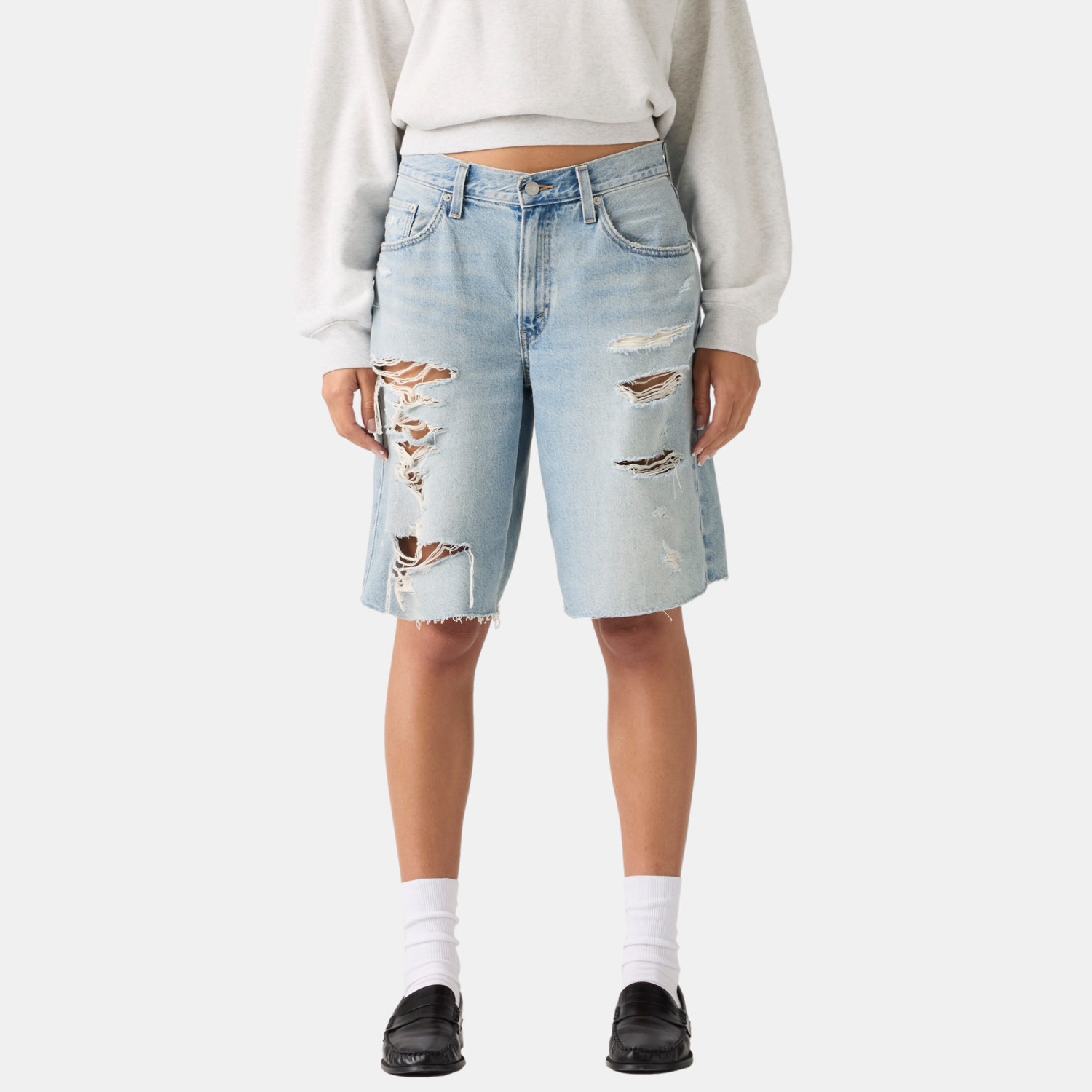 SHORTS MUJER SUPER BAGGY JORT AZUL LEVIS 005DT-0002 - 1