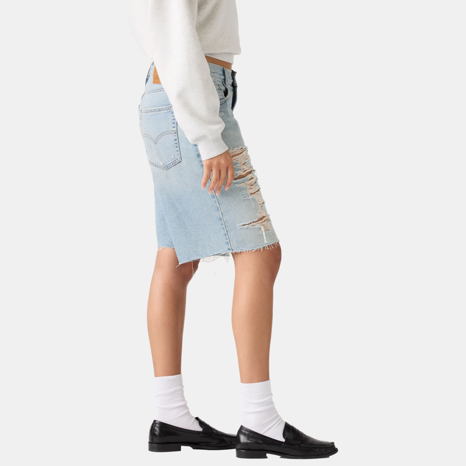 SHORTS MUJER SUPER BAGGY JORT AZUL LEVIS 005DT-0002 - 3