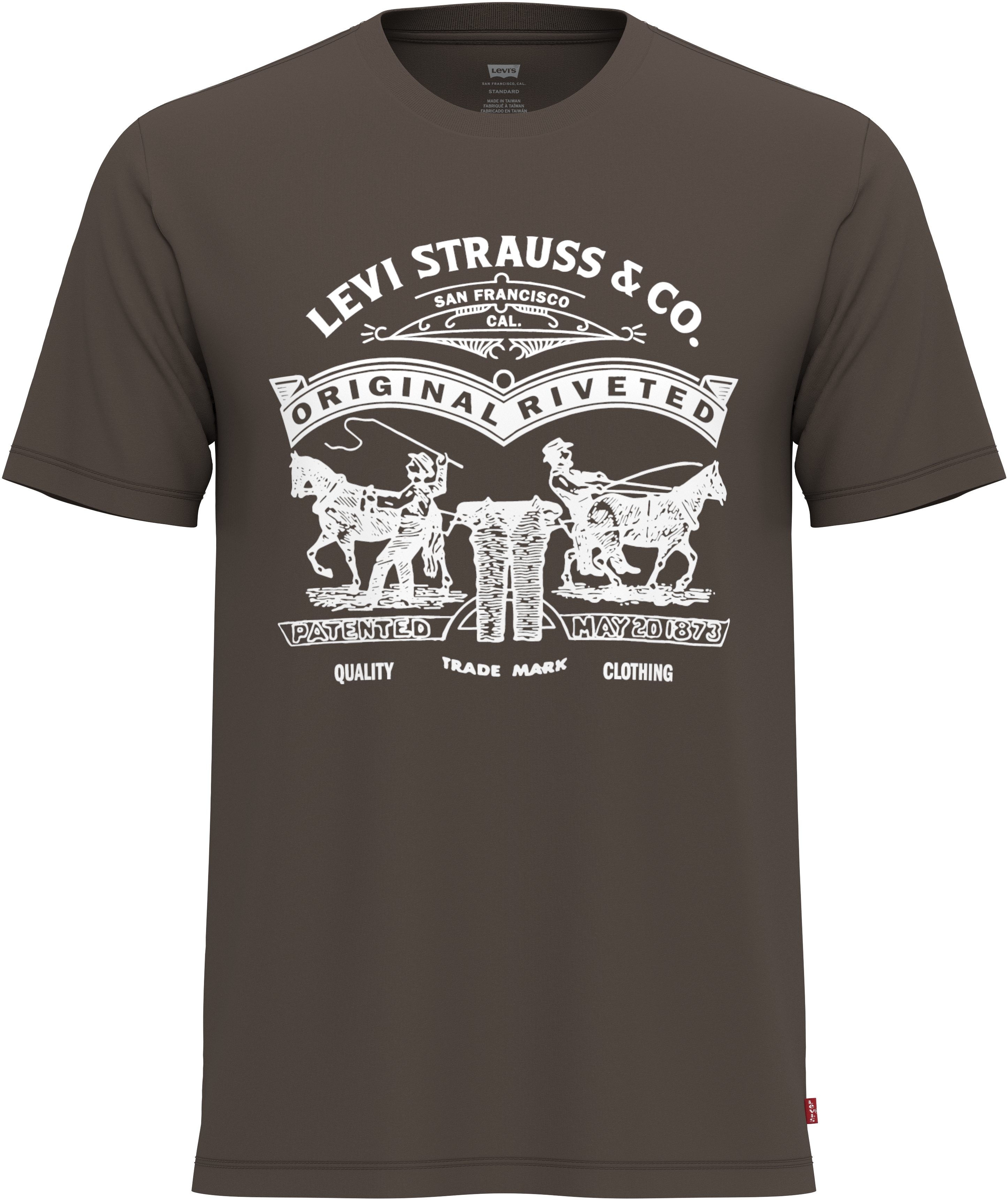 POLO HOMBRE GRAPHIC CREWNECK TEE CAFÉ LEVIS 22491-2167 - 1