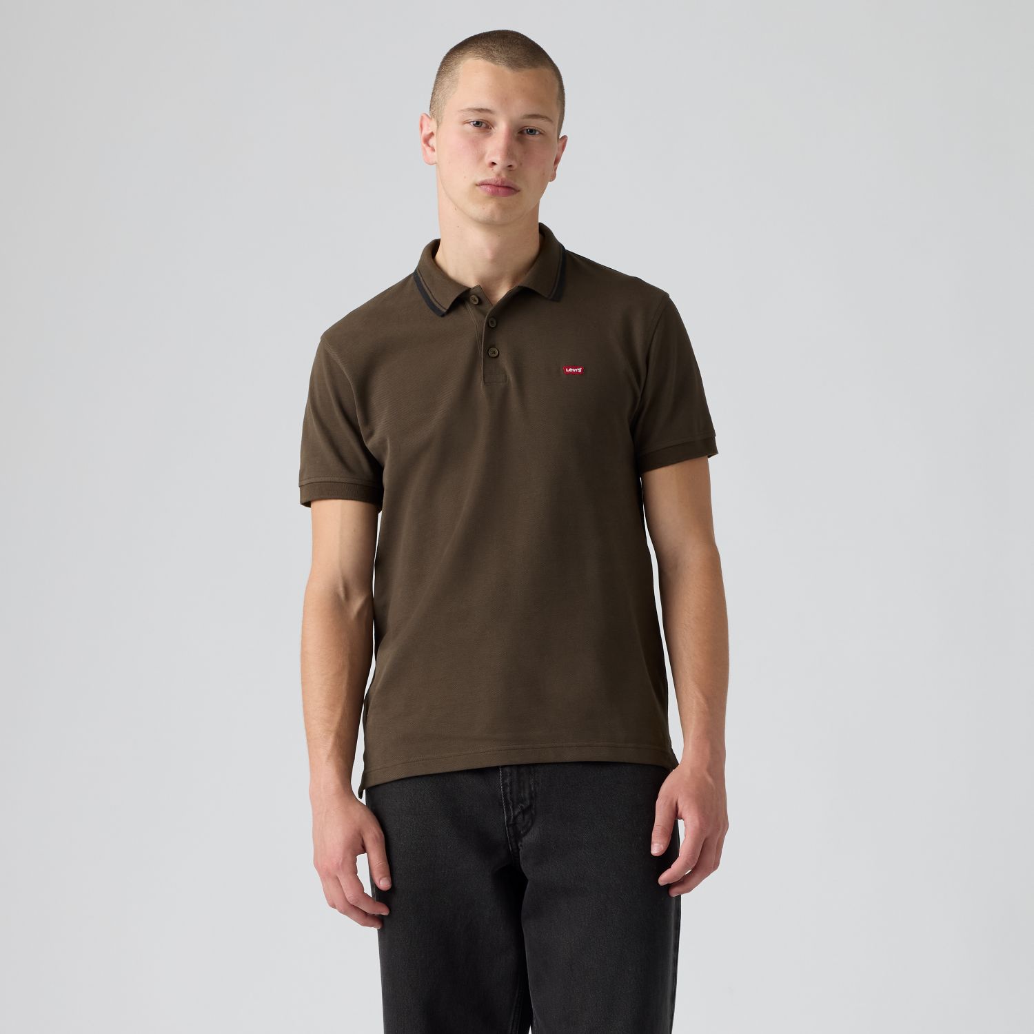POLO HOMBRE MANGA CORTA CAFÉ LEVIS 35883-0412 - 1