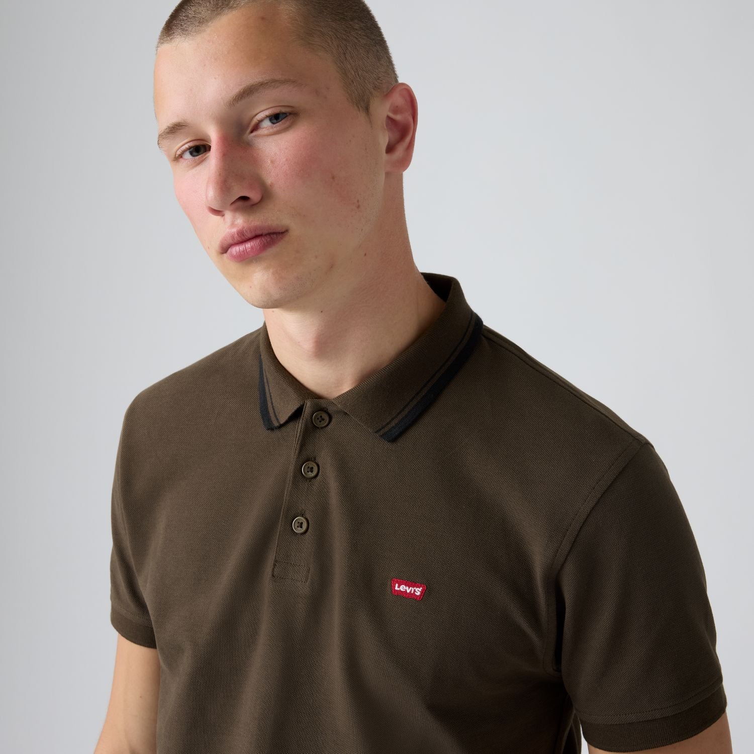 POLO HOMBRE MANGA CORTA CAFÉ LEVIS 35883-0412 - 4