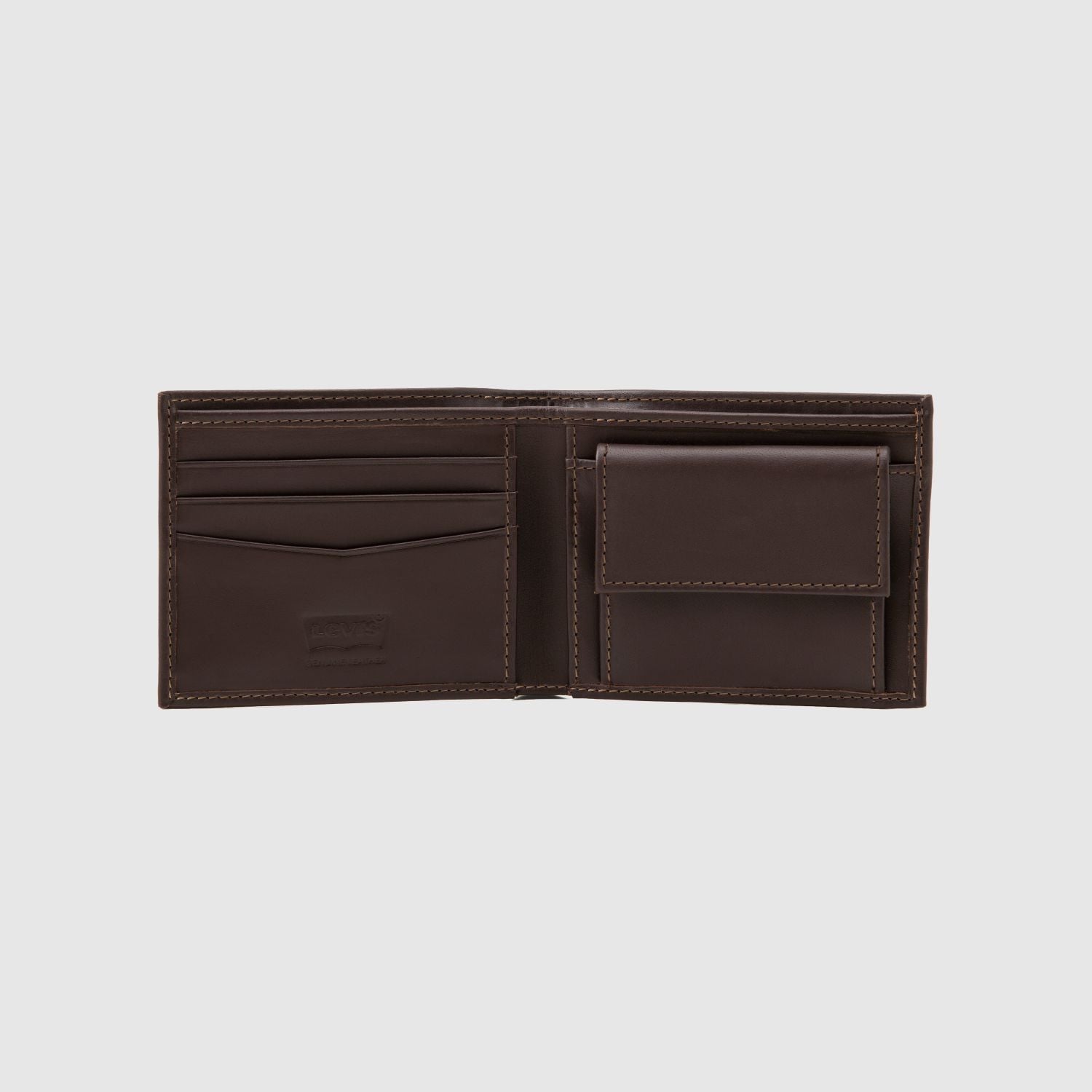 BILLETERA HOMBRE CASUAL CLASSICS HUNTE COIN BIFOLD CAFÉ LEVIS 37541-0282 - 3