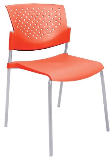 SILLA DE OFICINA ERGONÓMICA - BUTTERFLY NARANJA - 1