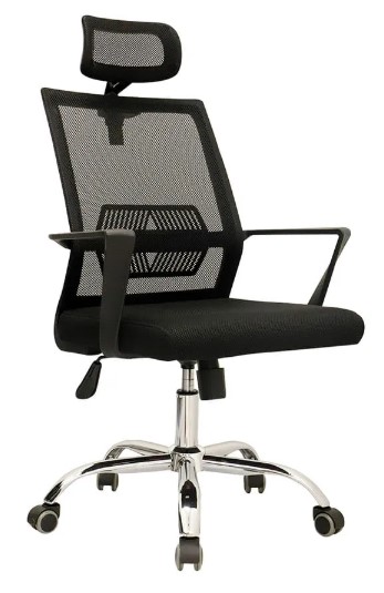 SILLA DE OFICINA EJECUTIVA ERGONÓMICA - LYN CC NEGRO - 1