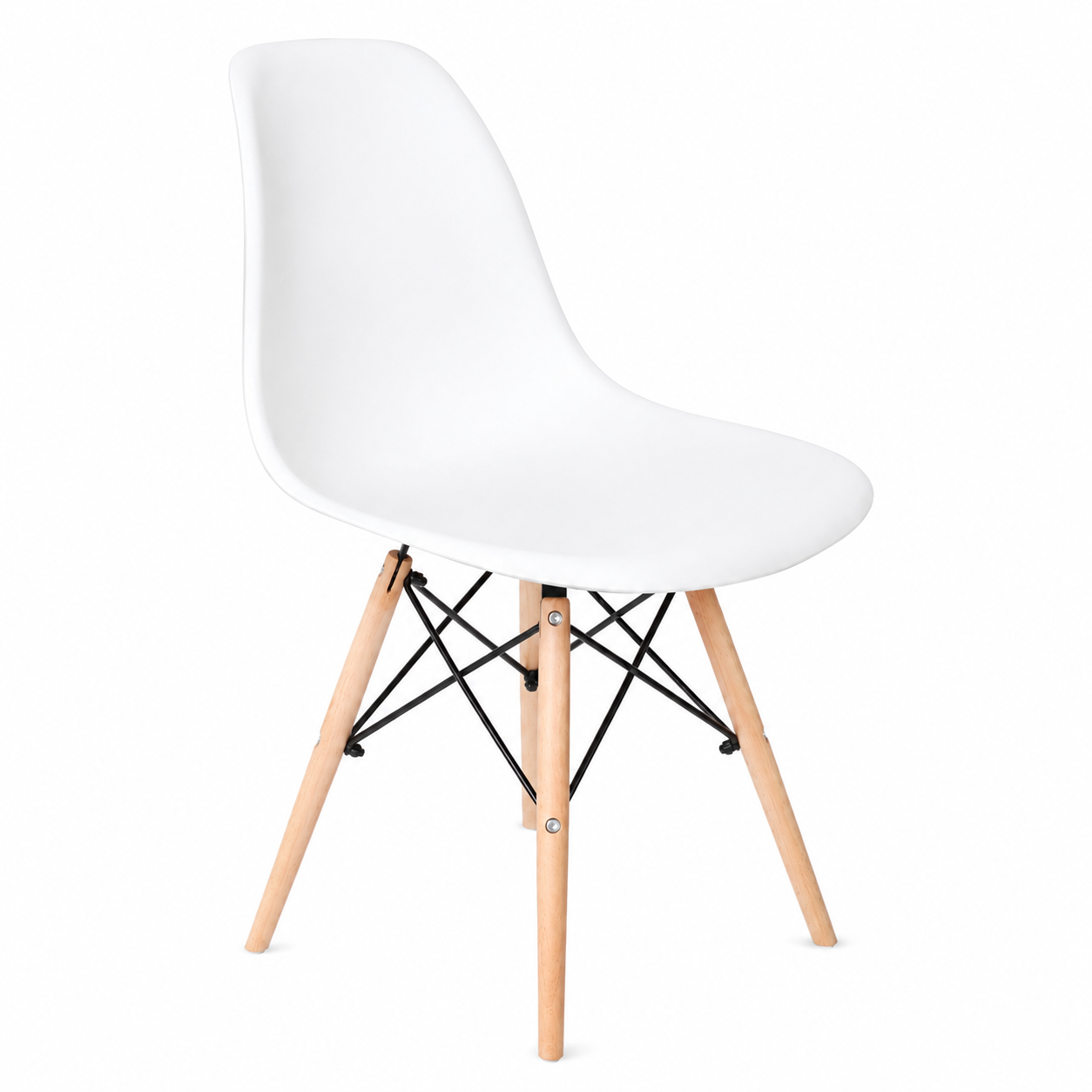 SILLA COMEDOR TERRAZA - EAMES BLANCO - 1