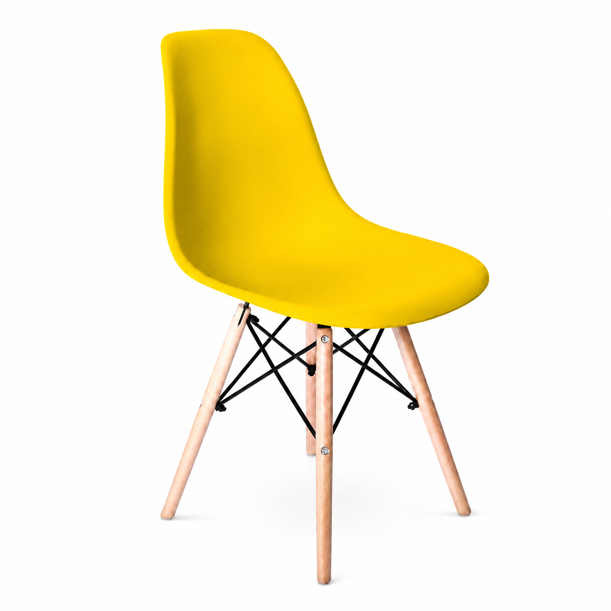 SILLA COMEDOR TERRAZA - EAMES AMARILLO - 1