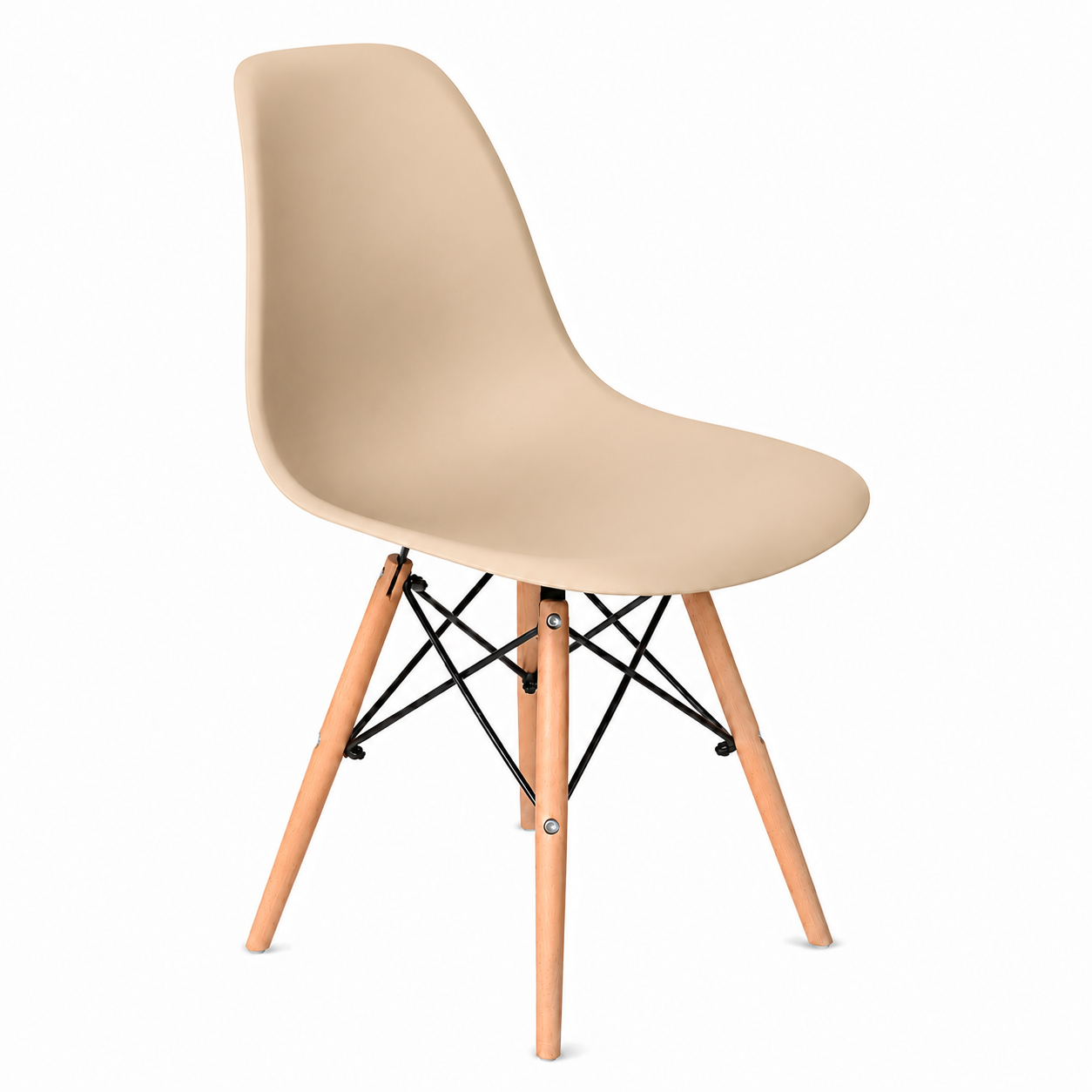 SILLA COMEDOR TERRAZA - EAMES BEIGE - 1