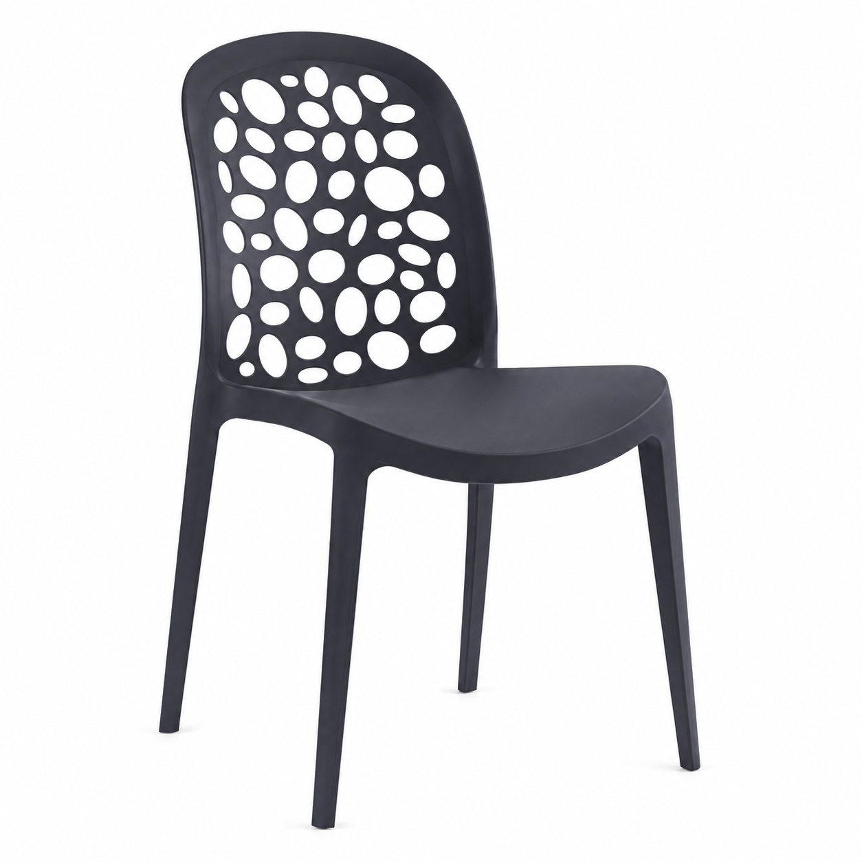SILLA COMEDOR TERRAZA - BURBUJA NEGRO - 1