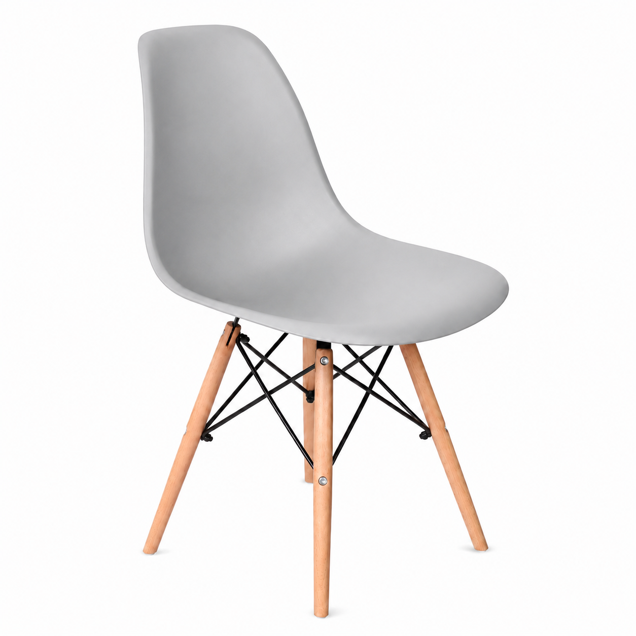 SILLA COMEDOR TERRAZA - EAMES GRIS CLARO - 1