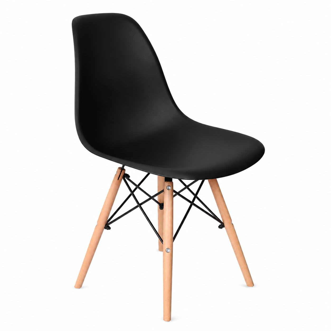 SILLA COMEDOR TERRAZA - EAMES NEGRO - 1