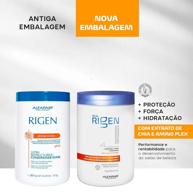ALFAPARF MASCARILLA ACONDICIONADORA REPARADORA REAL RIGEN 500ML - 2