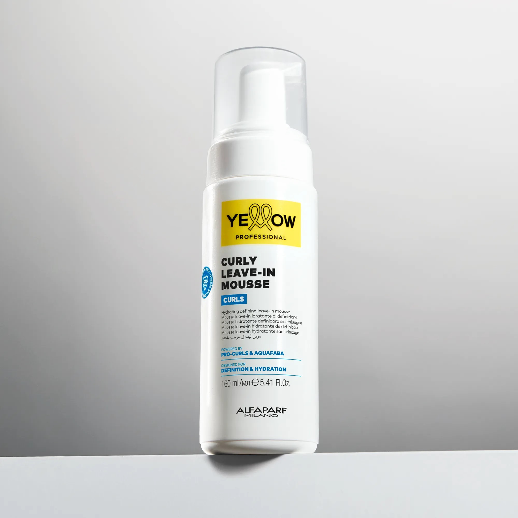 ALFAPARF YELLOW CURLS CURLY LEAVE-IN MOUSSE 160ML - 2