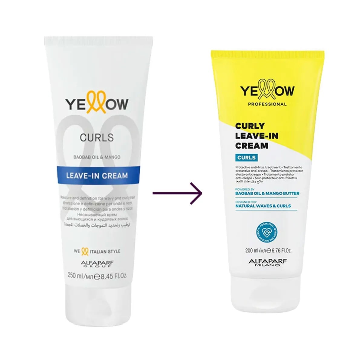 CURLS LEAVE-IN CREAM CURLY 200ML YELLOW - 3