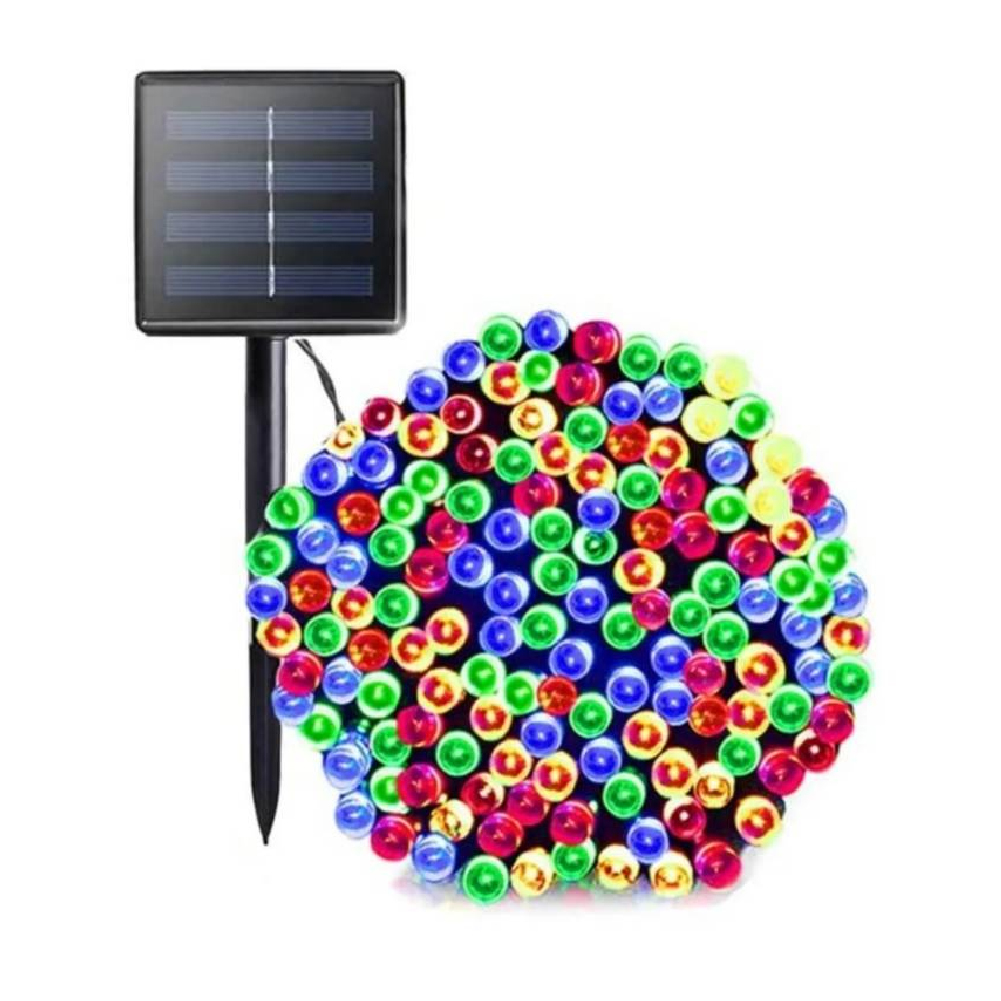 LUCES NAVIDEÑAS CON PANEL SOLAR DE COLORES - 2