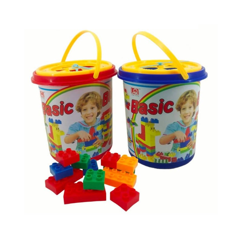 JUEGO DE BLOQUES DIDÁCTICOS BALDE DE 48 PIEZAS - 1