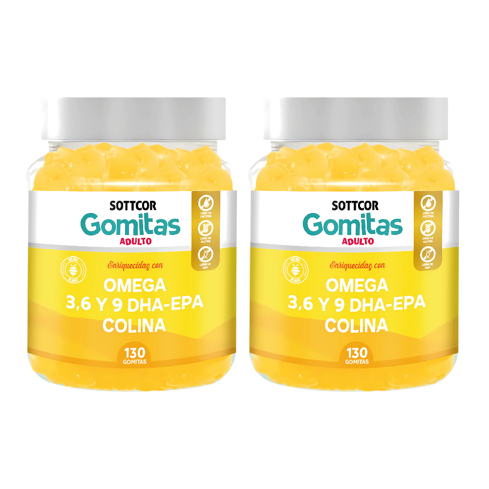 OMEGA PARA ADULTOS GOMITAS SOTTCOR 100GR - 02 UNIDADES - 1