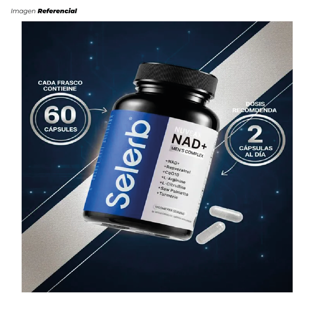 SUPLEMENTO PARA ENERGÍA MASCULINA NAD+ DE 60 CAPSULAS - 3