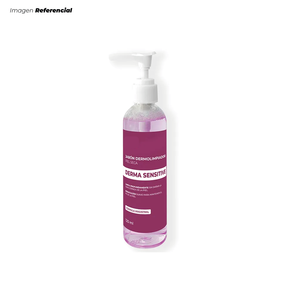GEL LIMPIADOR FACIAL PARA PIEL SECA Y SENSIBLE DERMA SENSITIVE DE 120 ML - 1
